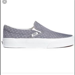 VANS Women Chambray polka dot slip ons